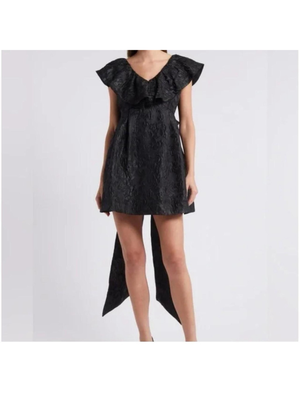 Women's the limelight collection by Francesca's Black Bow Mini Dress Size S